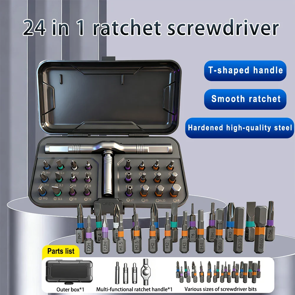 24-in-1 Magnetic Ratchet Screwdriver Set 🔧 - Image 13