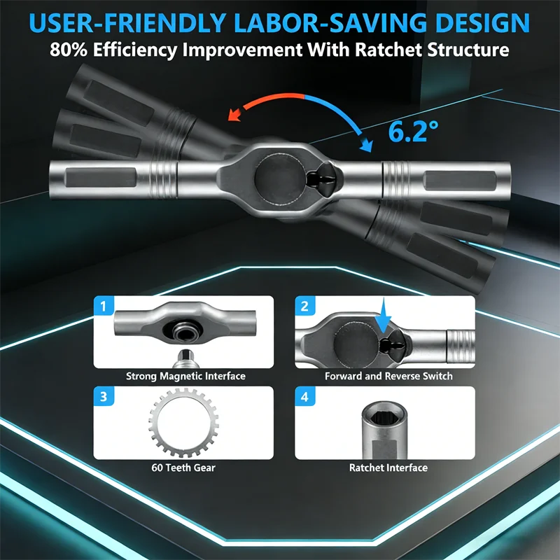 24-in-1 Magnetic Ratchet Screwdriver Set 🔧 - Image 4