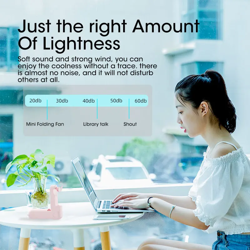 Foldable Mini Electric Fan 🌬️ 🧊 - Image 4